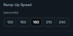 Ramp-Up Speed control